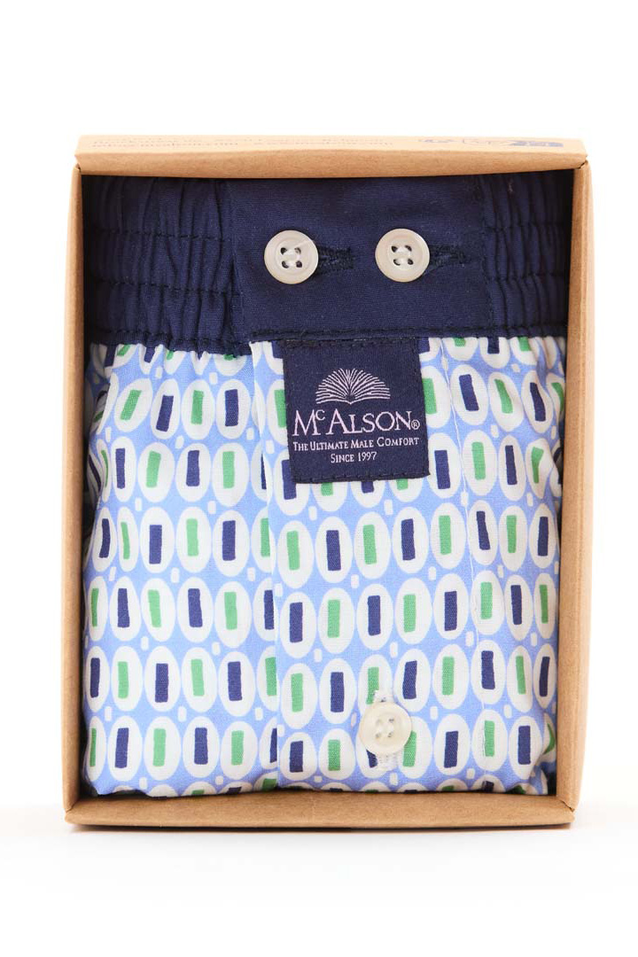 Mc Alson boxer lichtblauw met print 