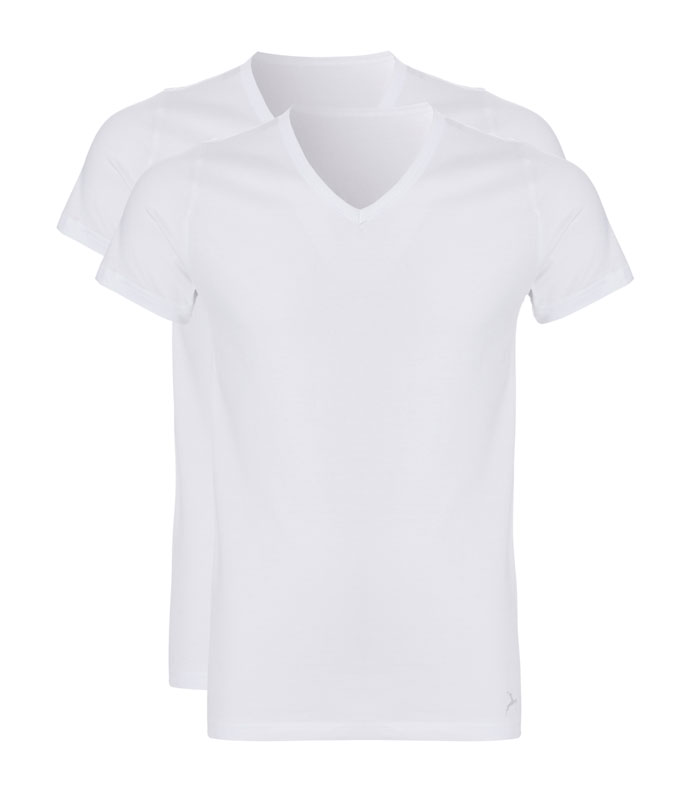Ten Cate T-shirts long wit met V-hals 