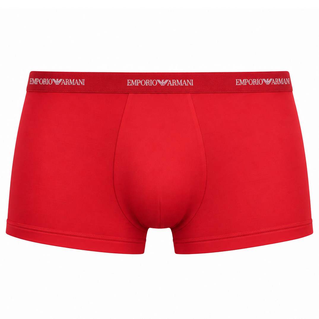 Armani boxer-trunk microfiber rood