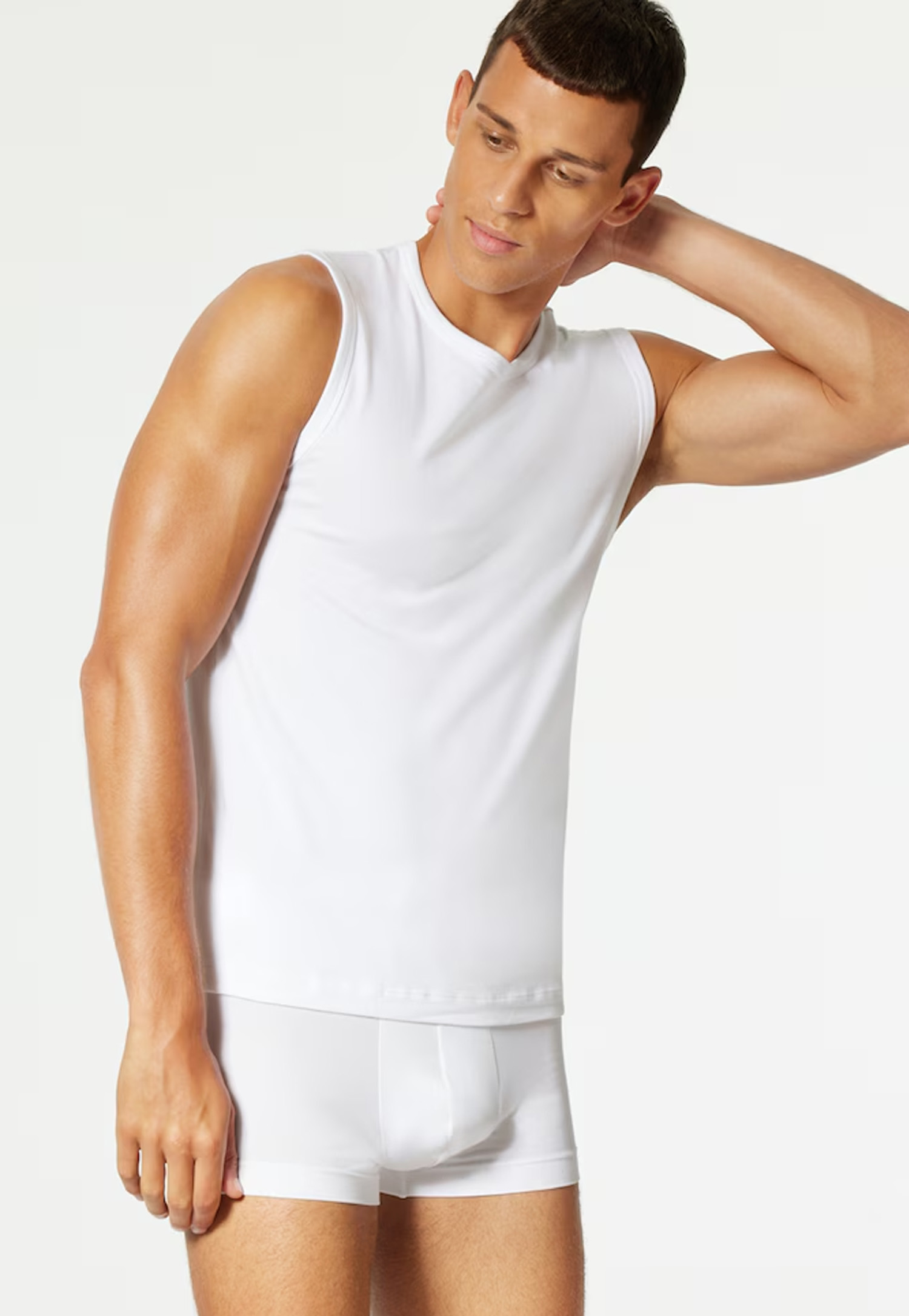 Schiesser Tanktop Uncover 4-pack wit