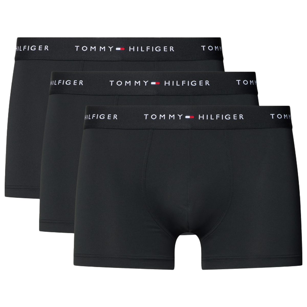 Tommy Hilfiger Signature microfiber boxers -trunks 3-pack zwart