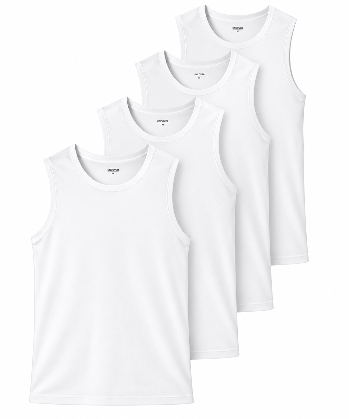 Schiesser Tanktop Uncover 4-pack wit