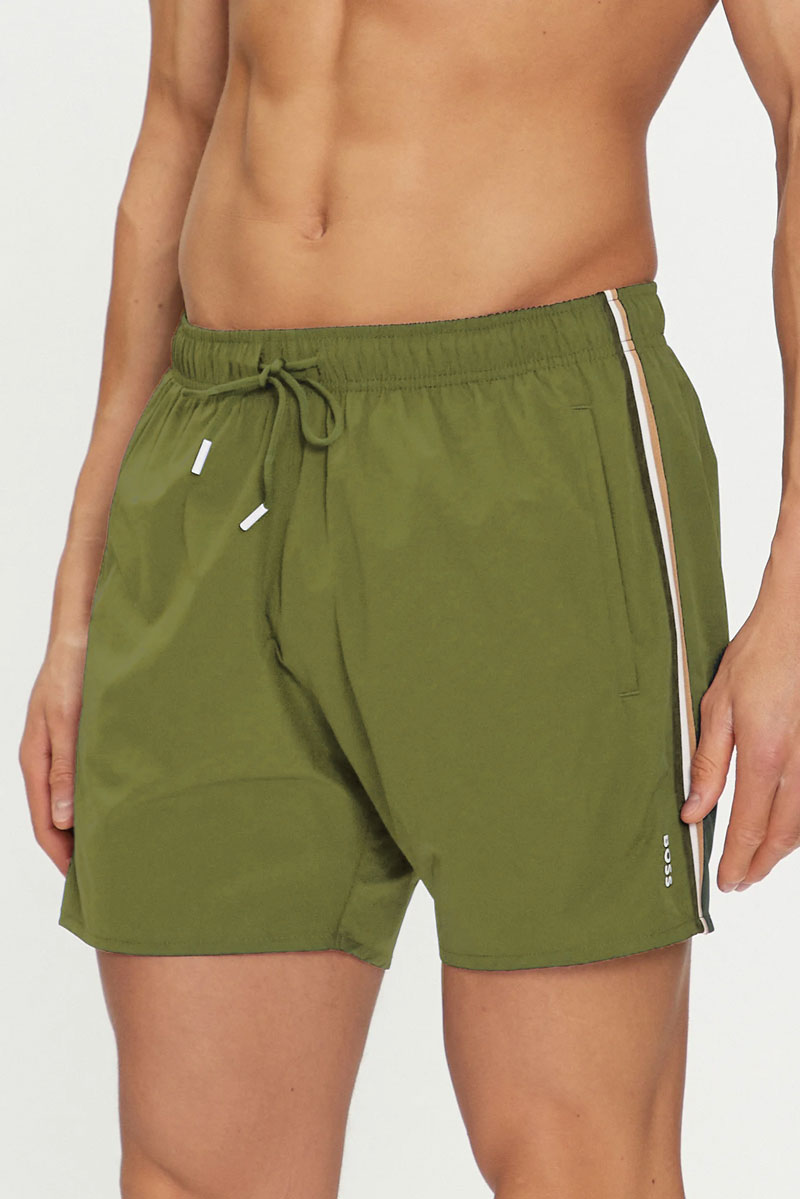 Zwemshort Iconic Hugo Boss khaki 50491594