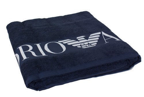 Armani badlaken blauw zijkant