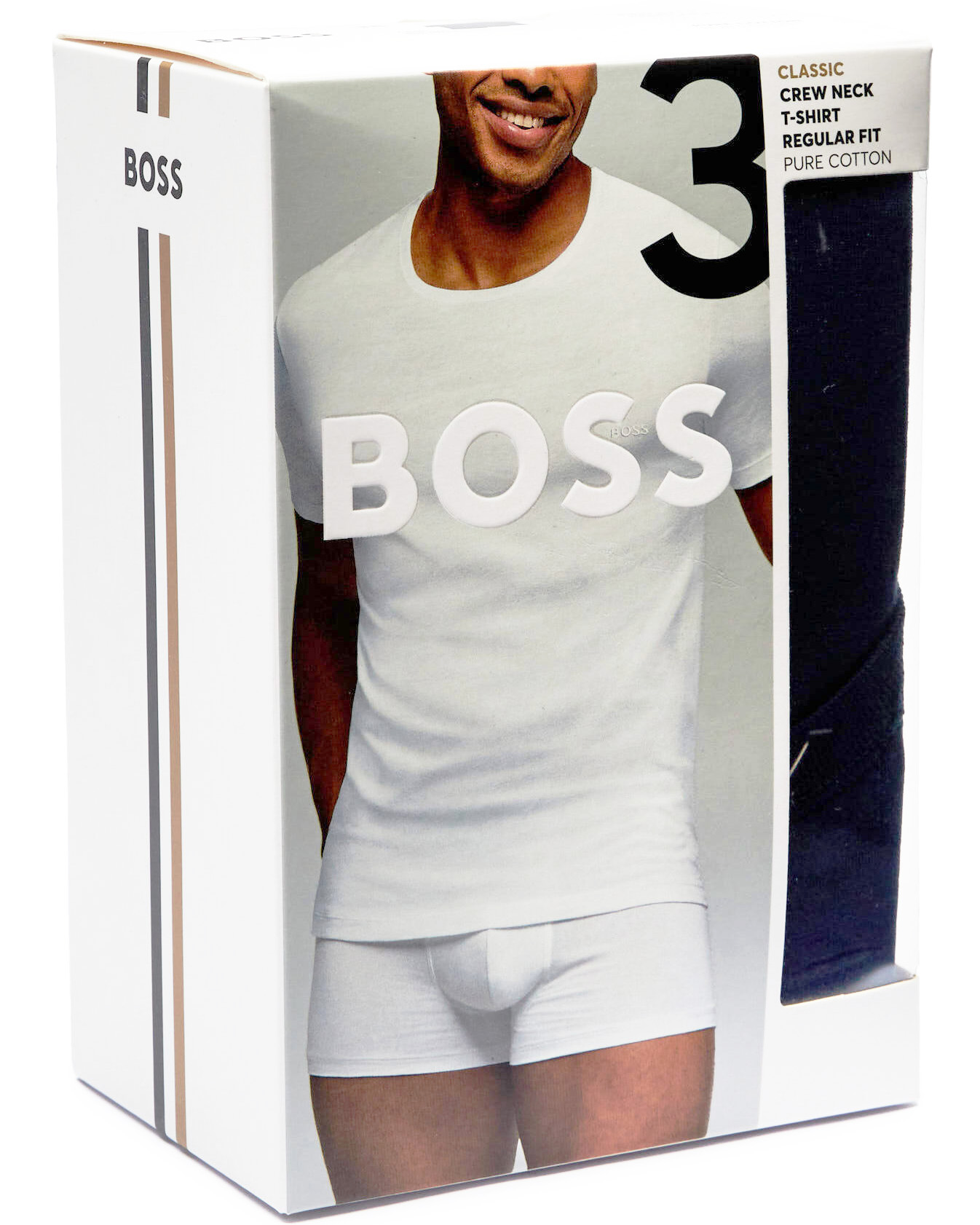 Boss T-shirt O-hals Classic 3-Pack blauw-zwart-grijs