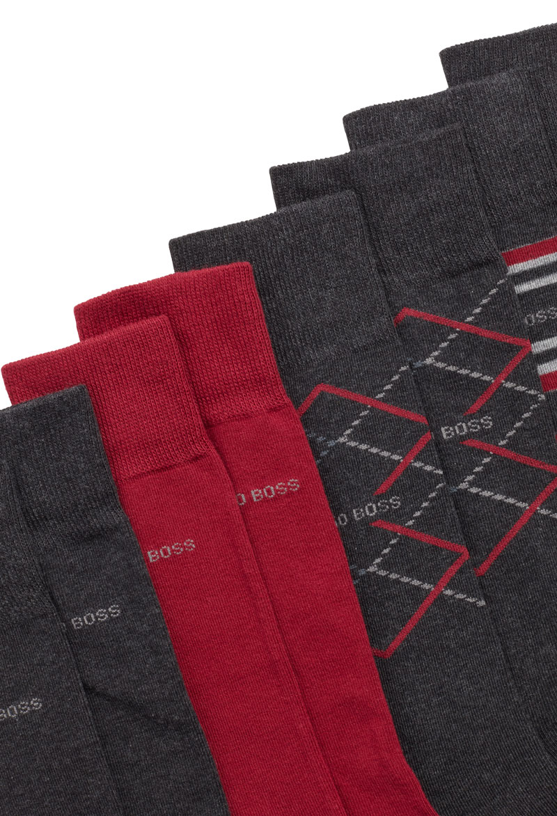Hugo Boss heren sokken giftbox print