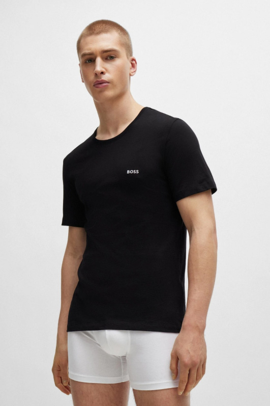 Boss T-shirt Classic 3-pack beige-zwart-wit