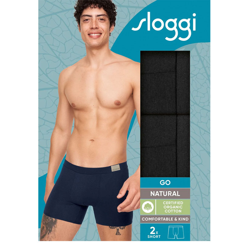Sloggi Go natural short 2-pack 10214598-0004 verpakking