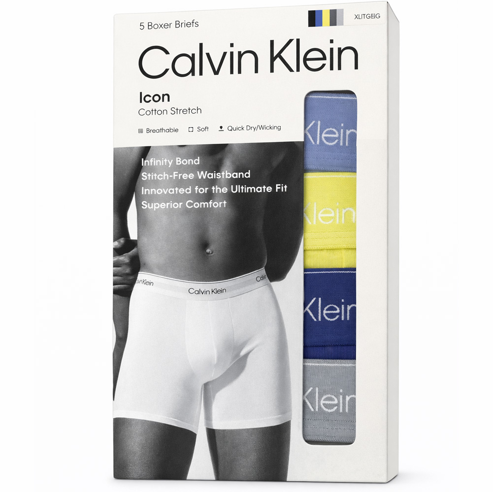 Calvin Klein Icon Boxershort long 5-pack zwart