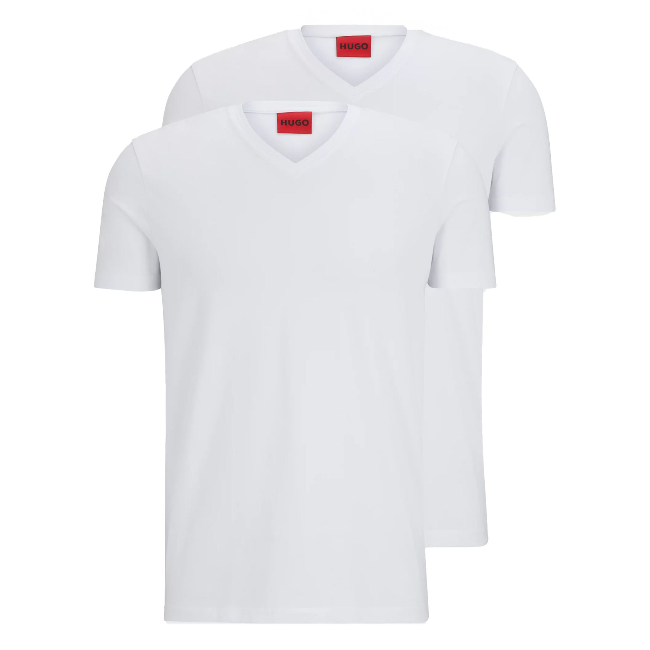 Hugo Boss T-shirts V-hals 2-pak Hugo red label wit