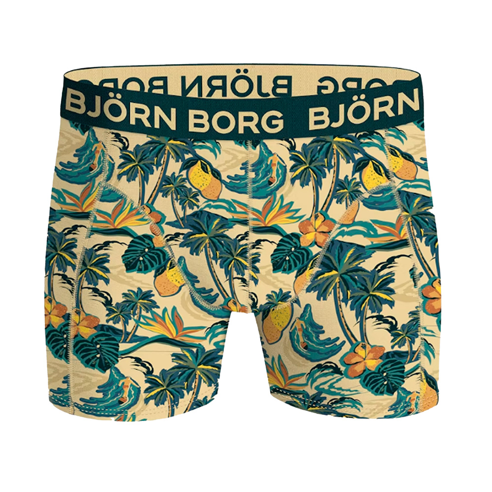 Bjorn Borg boxershorts 3-pack cotton stretch oranje-groen-print