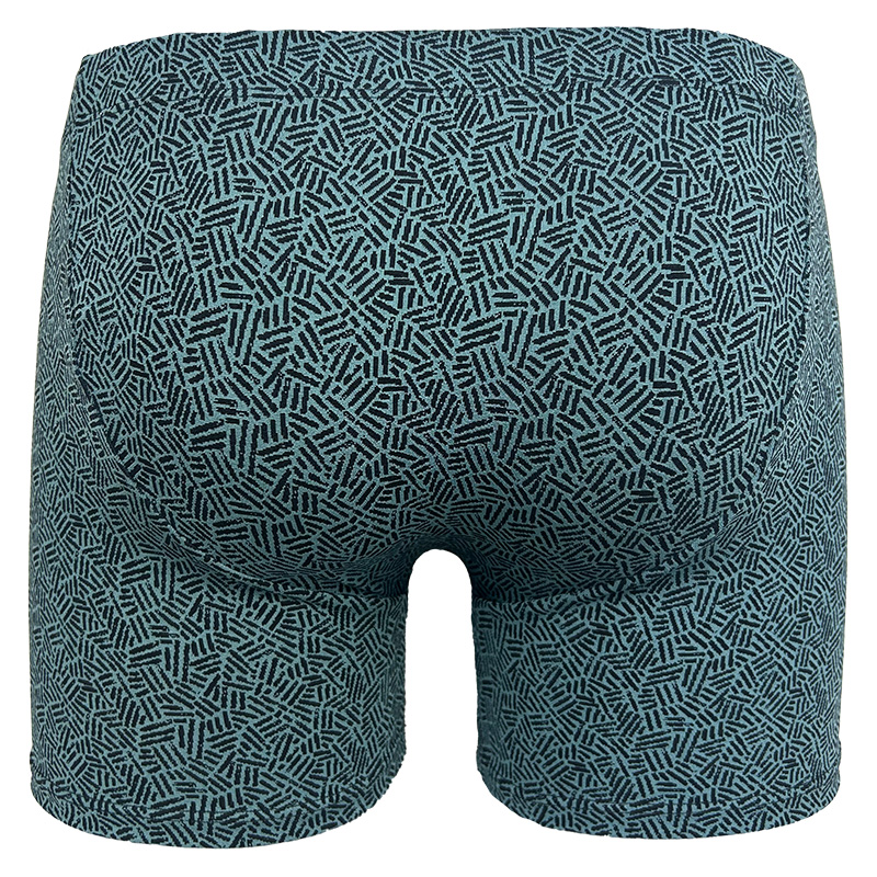 Set Boxershort streepjes print microfiber groen