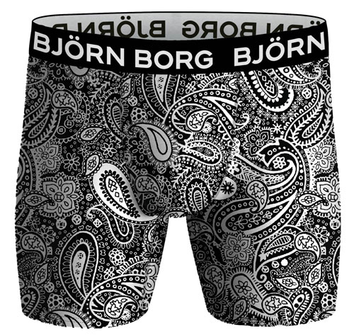 Bjorn Borg Performance zwart 3-pack print