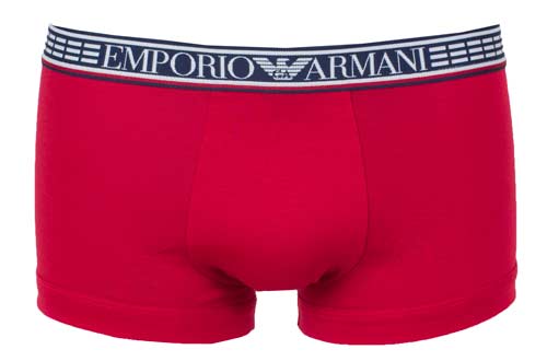 Armani Silver Fit boxershorts rood voorkant