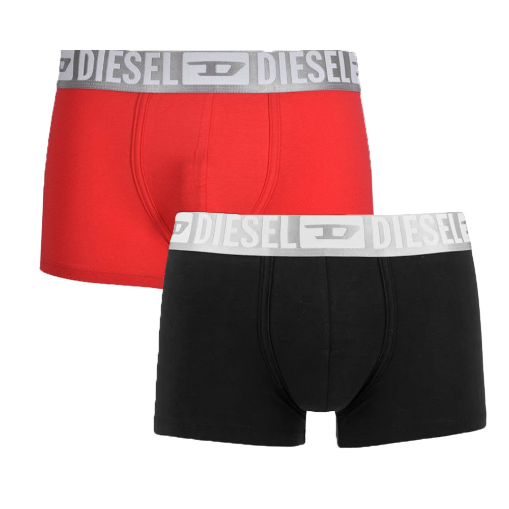 Diesel Boxershorts damien 2-pack rood-zwart