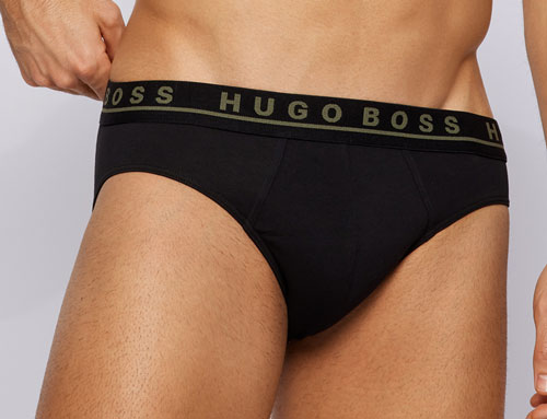 Hugo Boss slip zwart voorkant