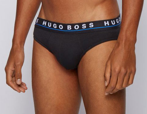 Hugo Boss slips 3-pack zwart
