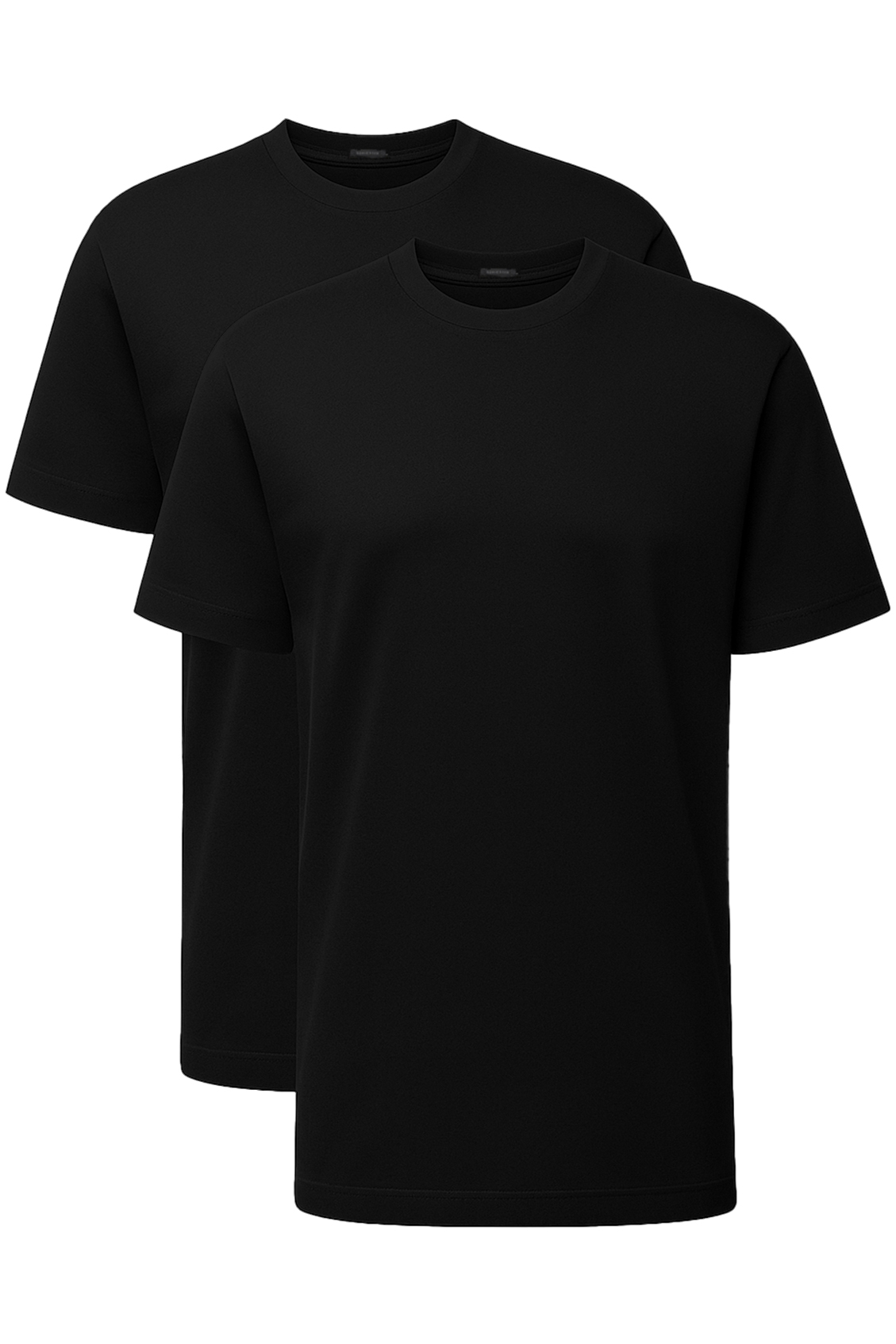 Schiesser American T-shirt 2-pack zwart