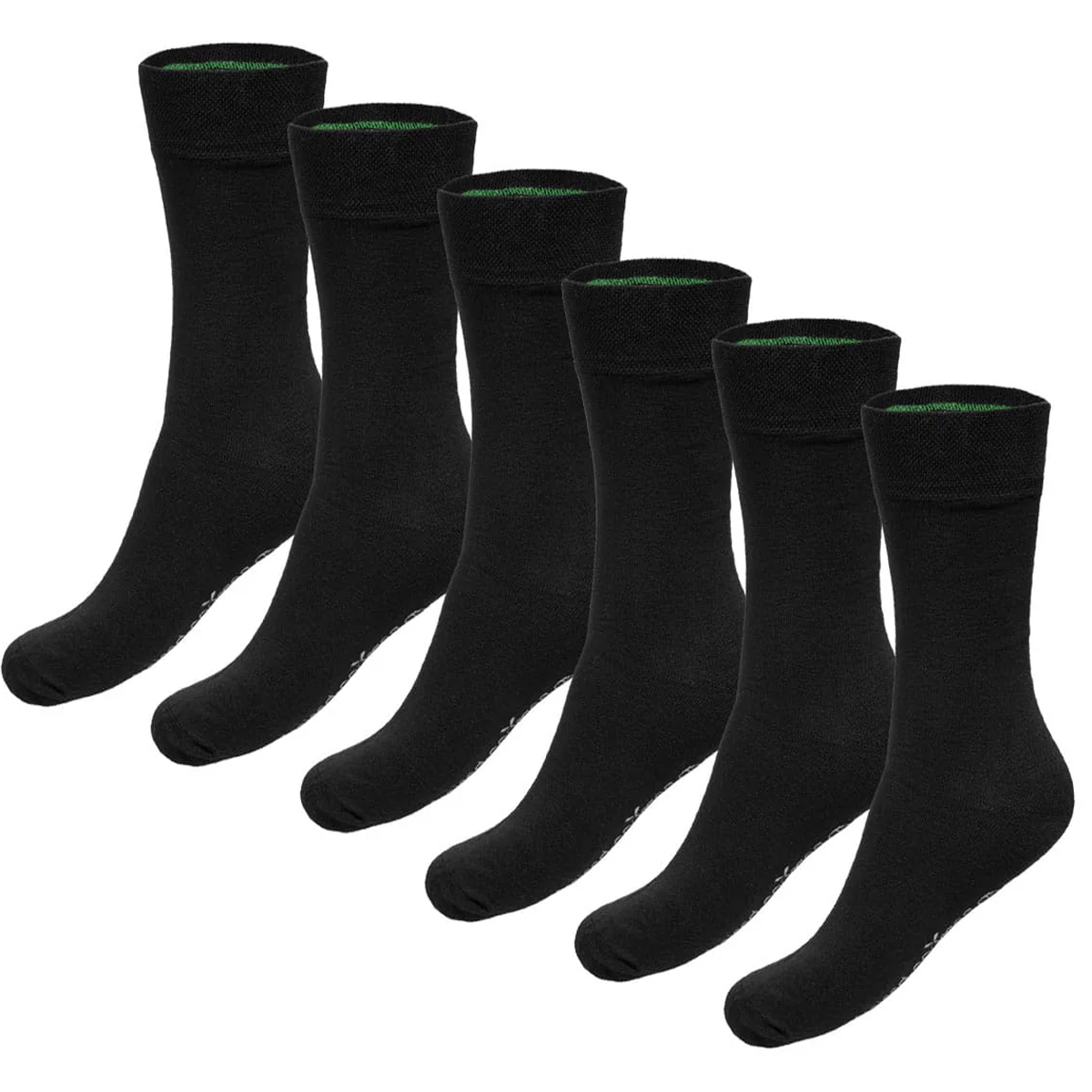 Bamboo basics sokken Beau 6-paar zwart
