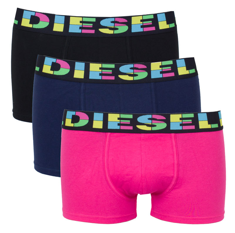 Diesel Boxershorts Damien roze-blauw-zwart