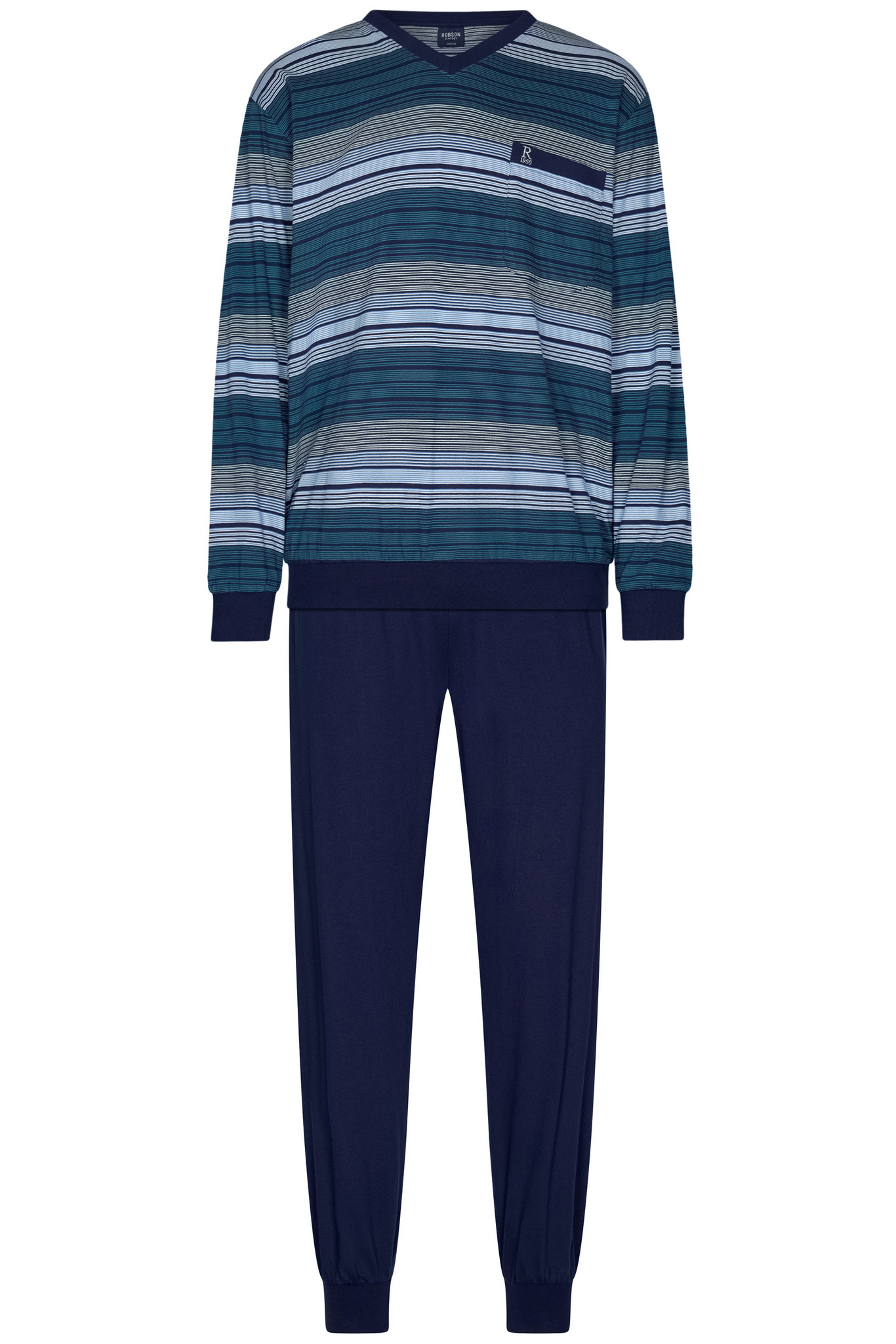 Robson Pyjama blauw gestreept