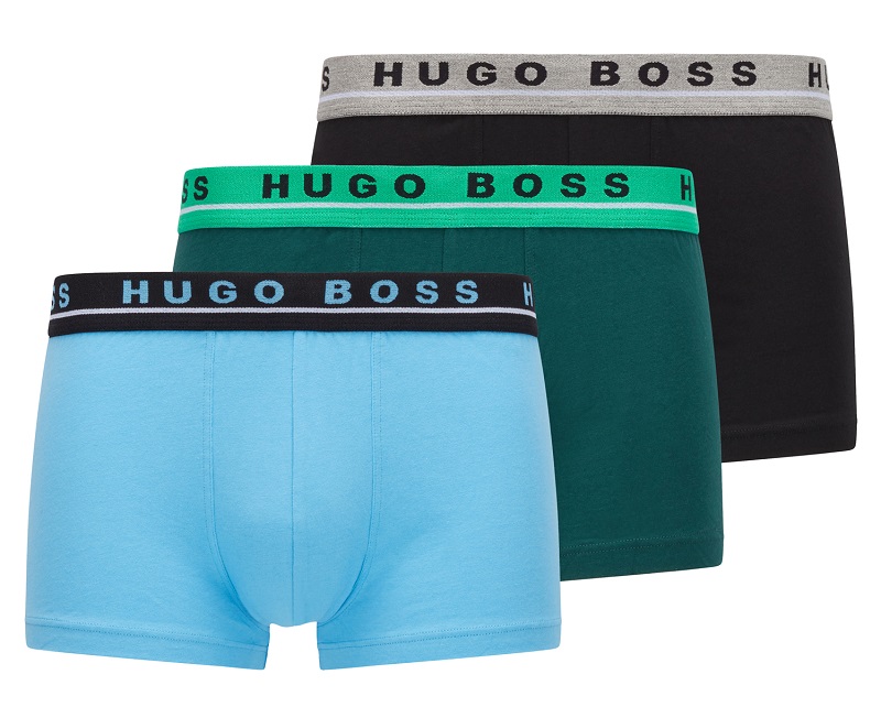 Hugo Boss Boxershorts 3-pack blue-zwart-groen