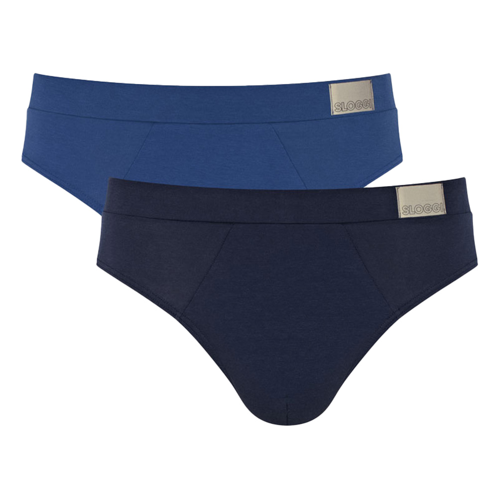 Sloggi Go natural slip 2-pack blauw