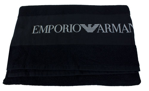 Armani badlaken zwart voorkant