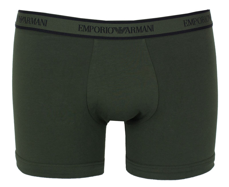 Armani boxershorts stretch katoen 3-pack groen voorkant