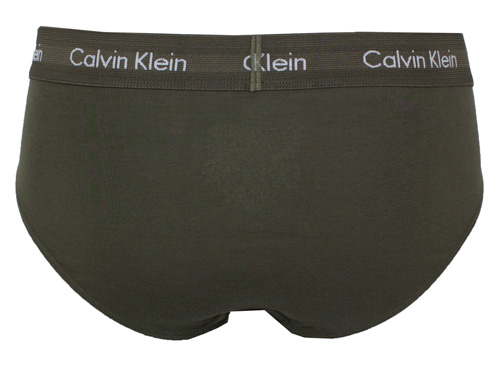 Calvin Klein 3-pack slips groen achterkant