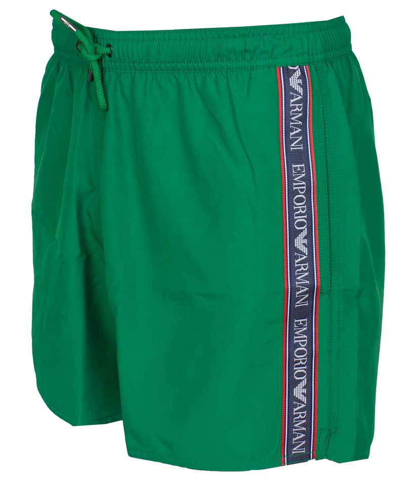 Armani zwembroek groen logo zijkant