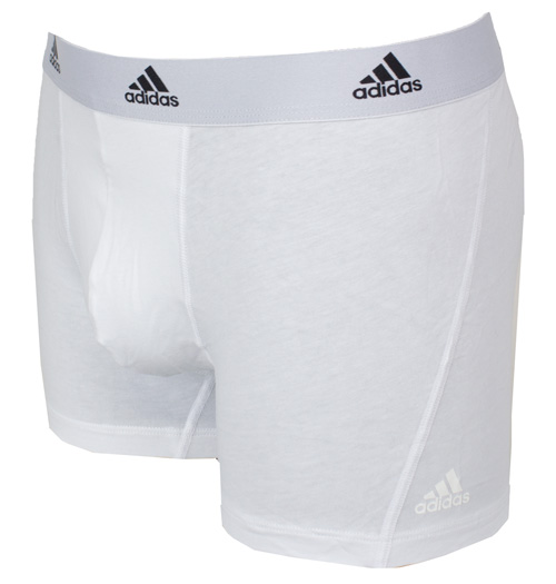 Adidas boxershorts wit 3-pack zijkant