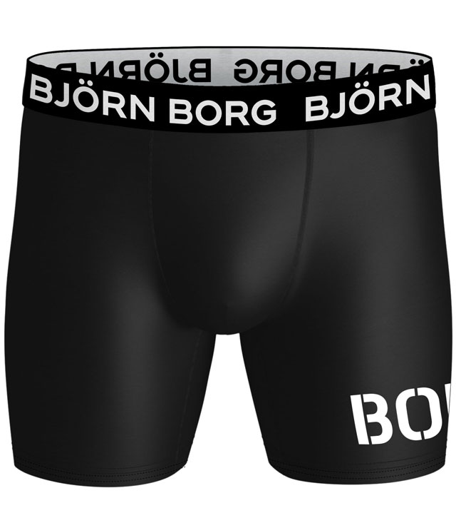 Bjorn Borg Boxershort Performance 3-pack blauw print - zwart