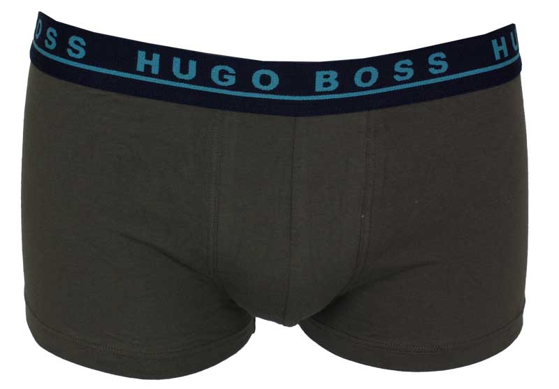 Hugo Boss groene boxershort voorkant 