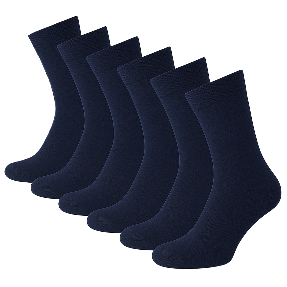 Onderbox herensokken soft cotton 6-paar blauw