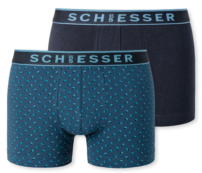 Schiesser boxershorts 95/5 met print 2-pack
