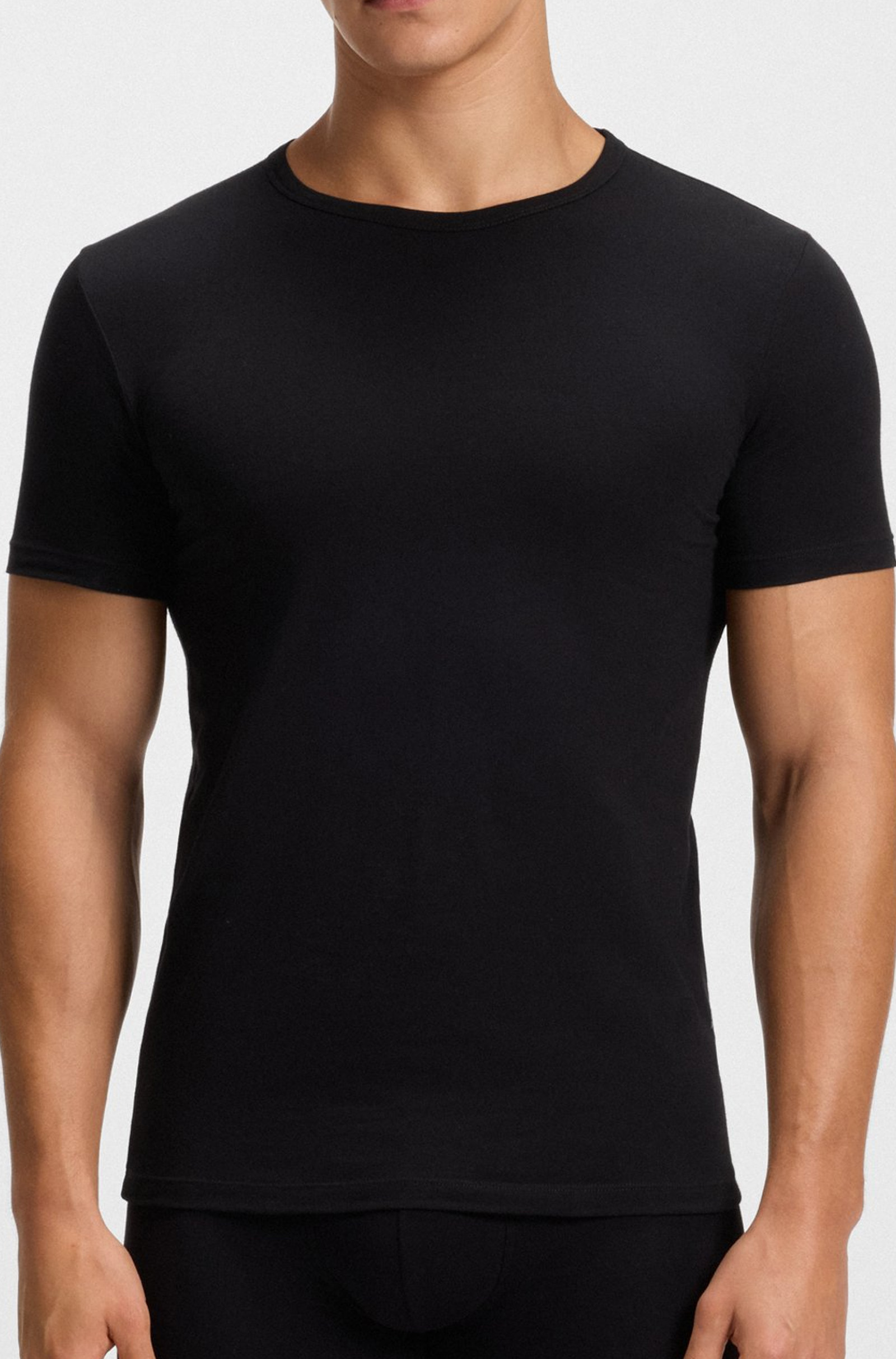 Hugo Boss T-shirt Modern slim fit 2-pack zwart