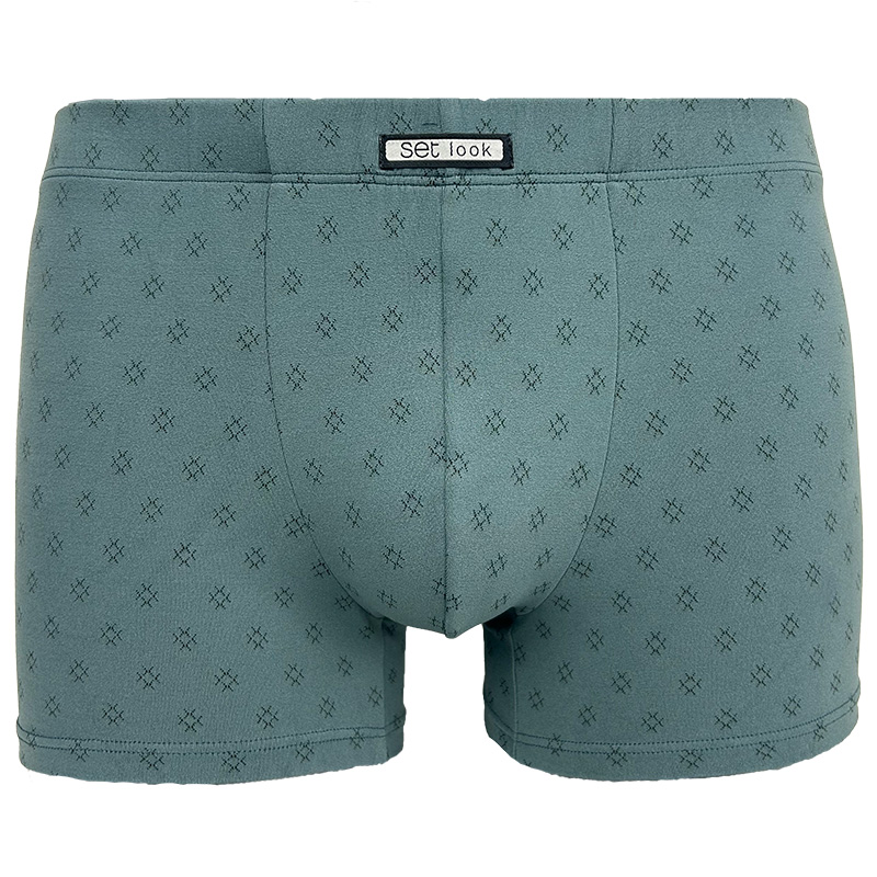Set Boxershort Piscis  microfiber groen