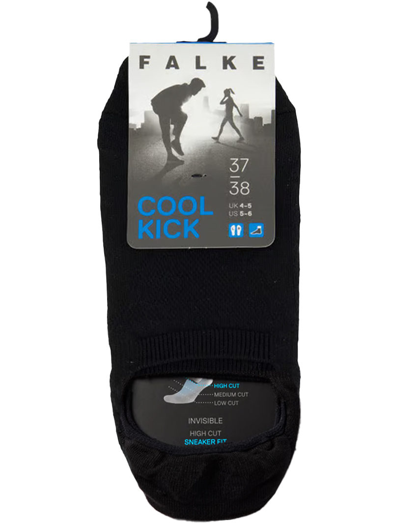 FALKE Cool kick invisible sokken 3-paar zwart