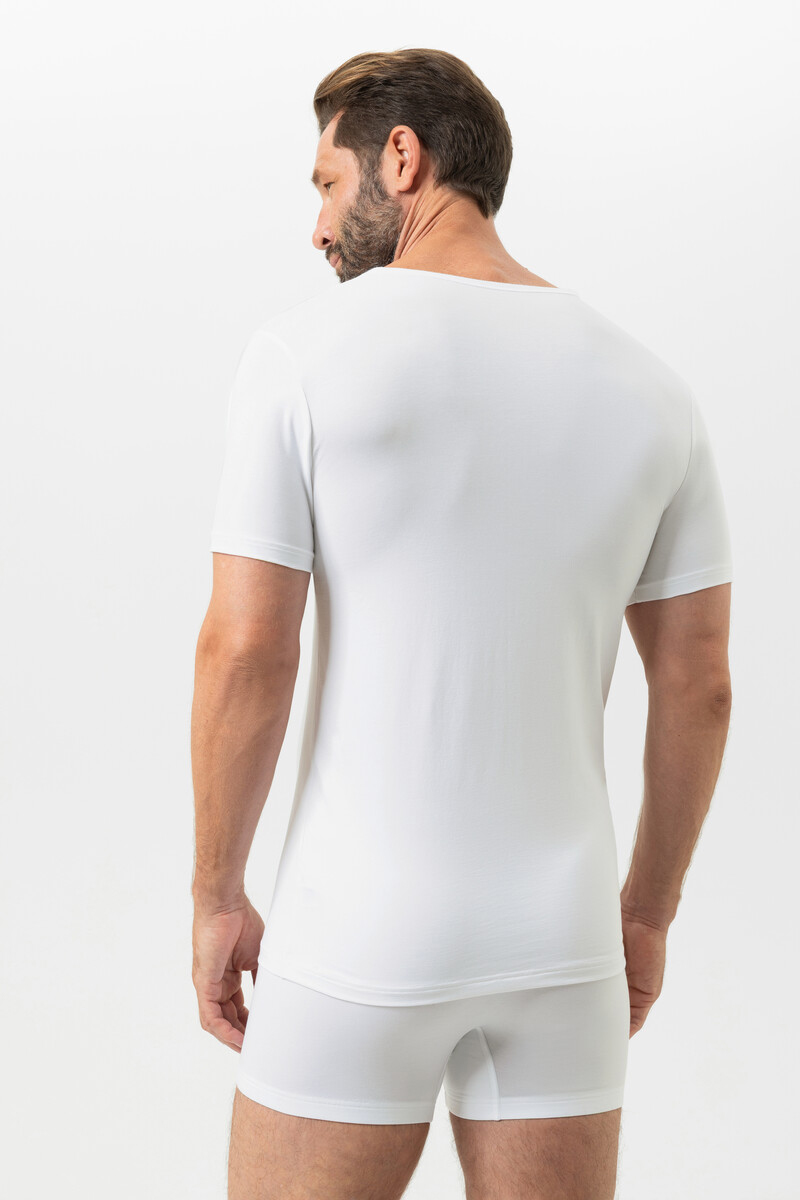 Mey dry cotton T-shirt V-hals wit 