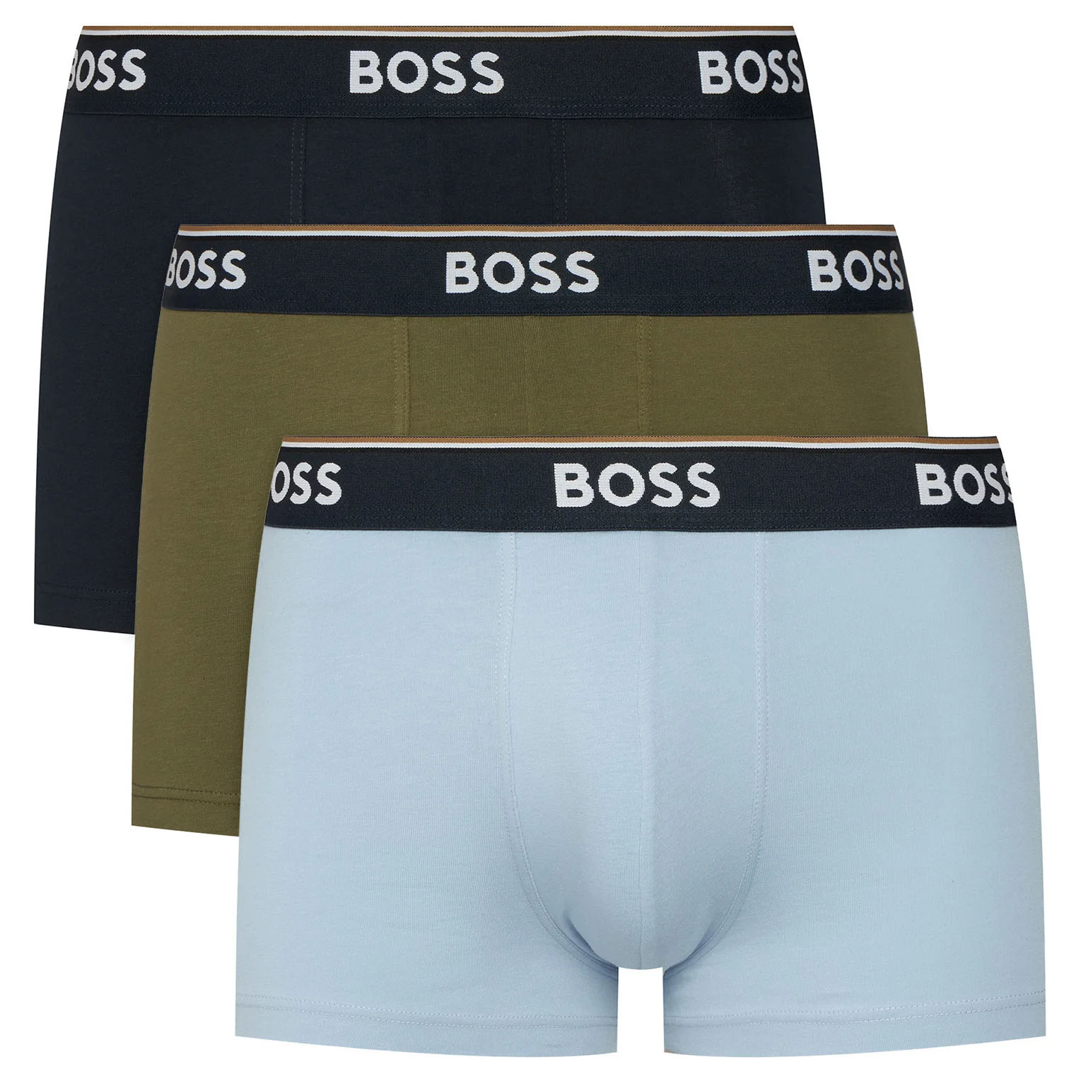 Boss Power boxer-trunk 3-pack blue/zwart/groen