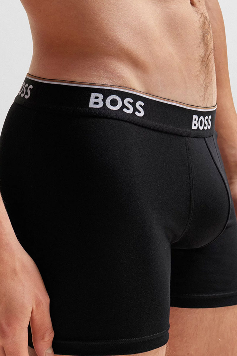 Hugo Boss boxershorts Power 3-pack zwart-rood
