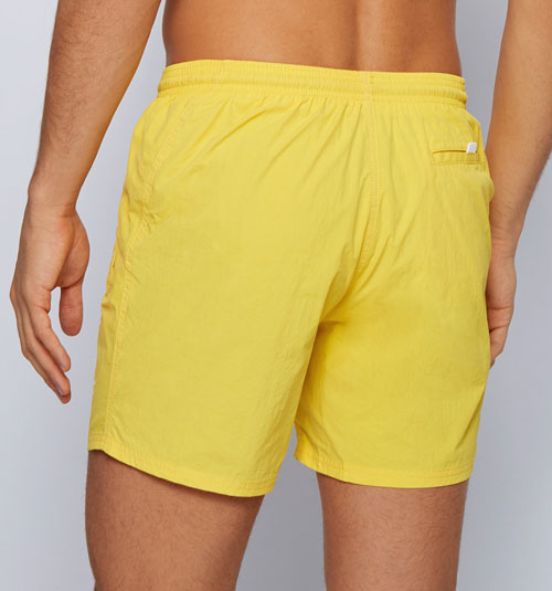 Hugo Boss zwemshort geel Octopus achterkant