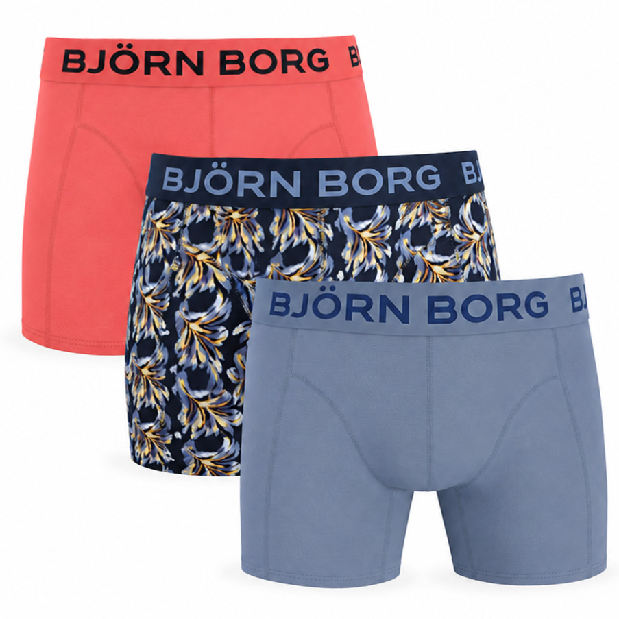 Bjorn Borg boxershort for Boys 3-pack oranje-bleu