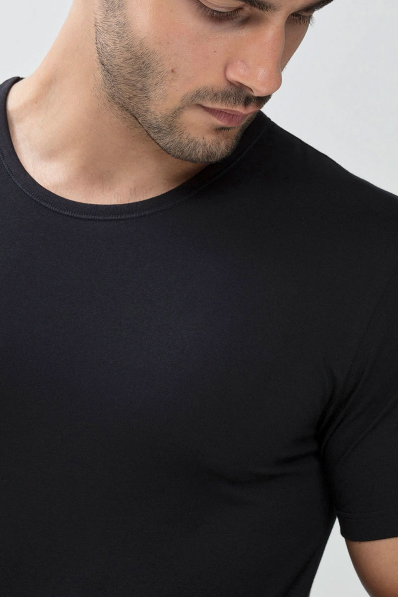 Mey T-shirt dry cotton ronde hals zwart