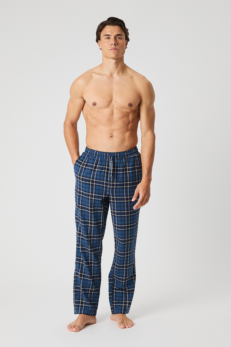 Bjorn Borg Pyjamabroek flanel marine geruit