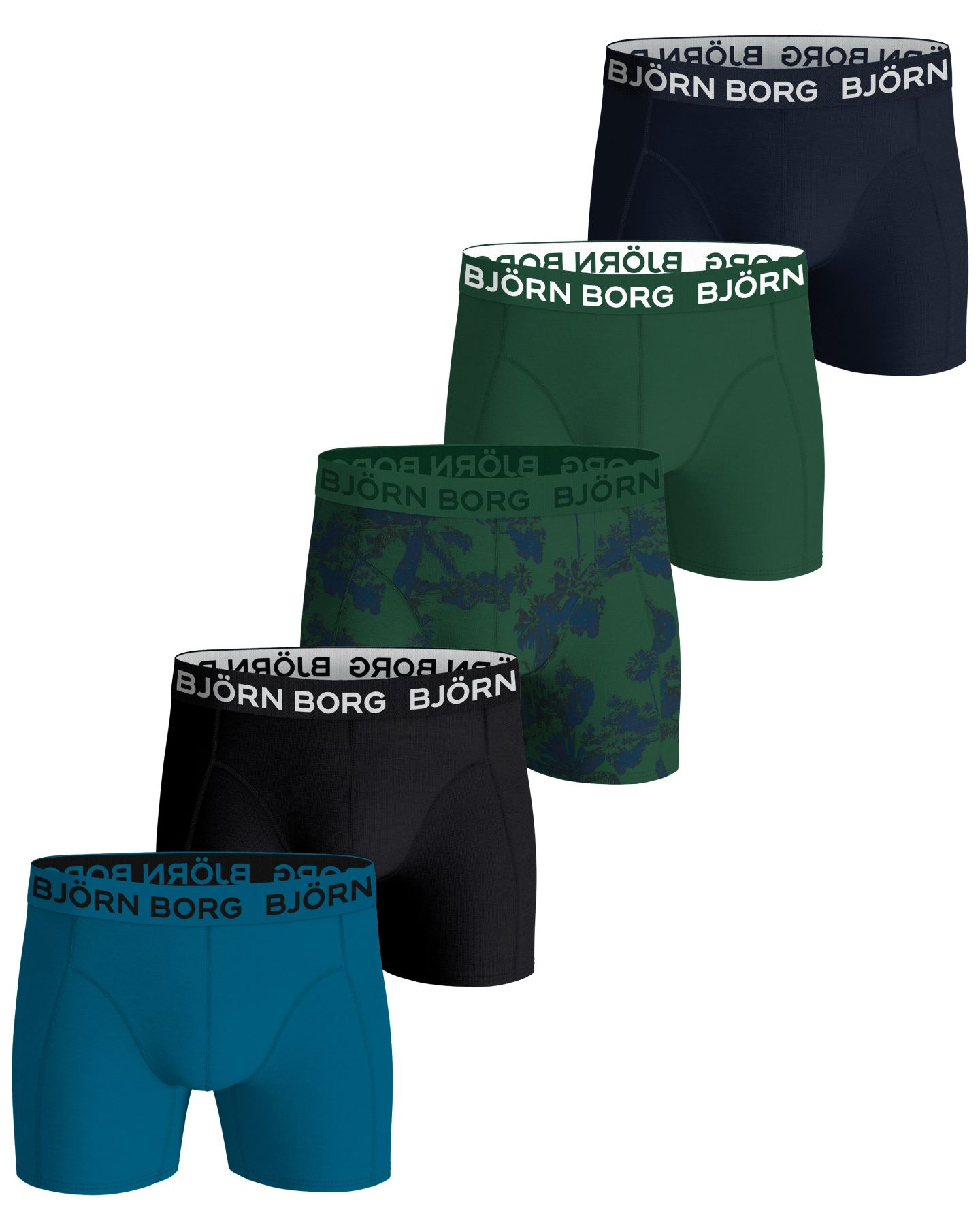 Bjorn Borg boxershort For Boys 5-pack groen