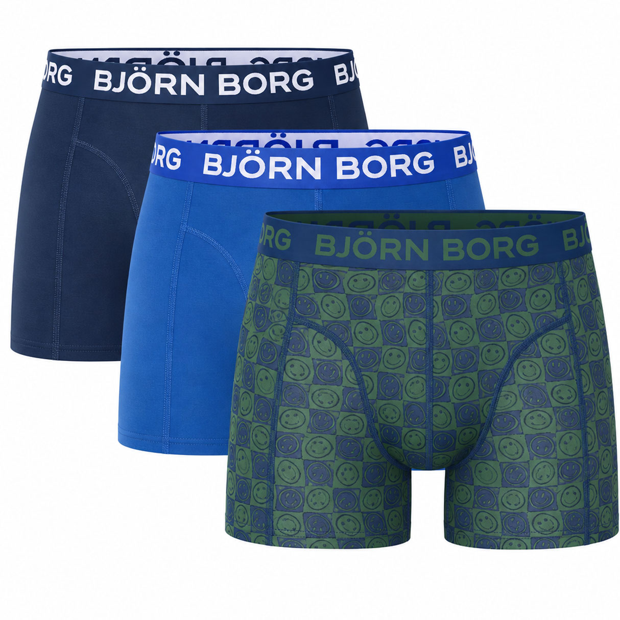 Bjorn Borg boxershorts cotton stretch 3-pack blauw