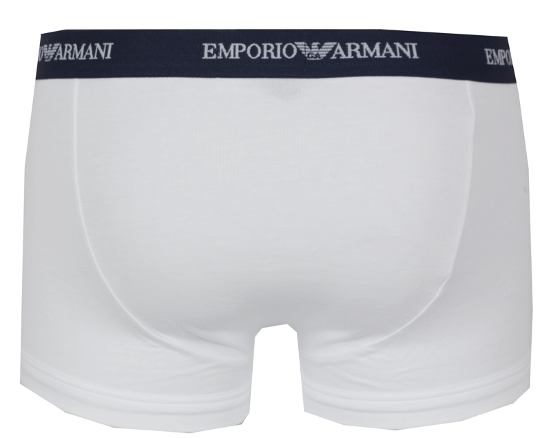 Armani Boxershort core wit 3-pack achterkant