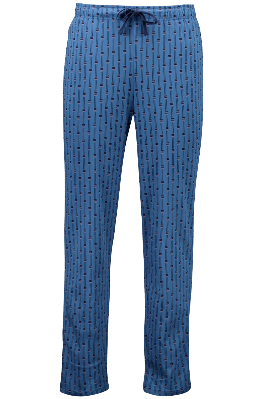 Schiesser pyjamabroek jersey blue met print